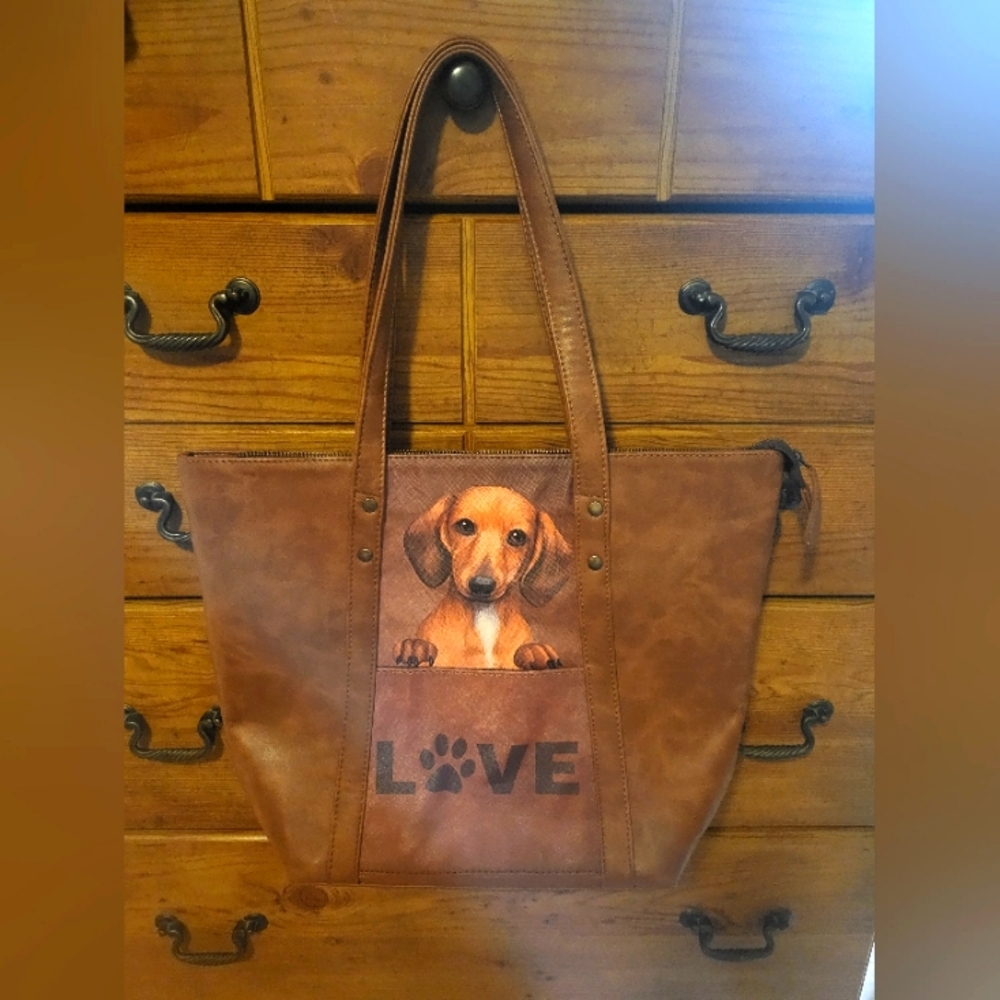 Dachshund Love Tote Bag/Purse ❤️🐾